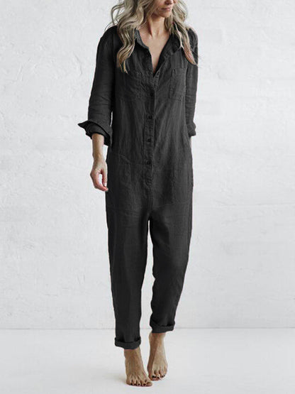 LIV | Stijlvolle casual jumpsuit met lange mouwen