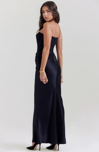 LUCIA | Strapless elegante maxi jurk voor een verfijnde uitstraling