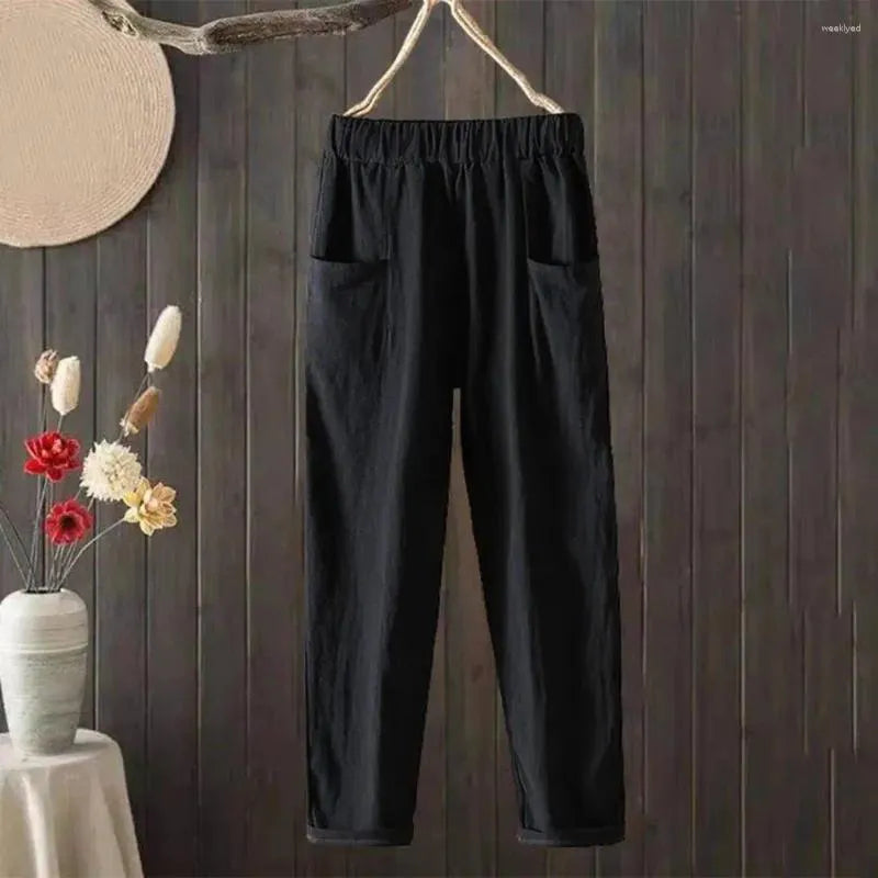 CATHARINA – Luchtige Katoen-Linnen Pantalon voor Dames