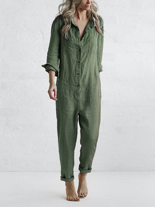 LIV | Stijlvolle casual jumpsuit met lange mouwen