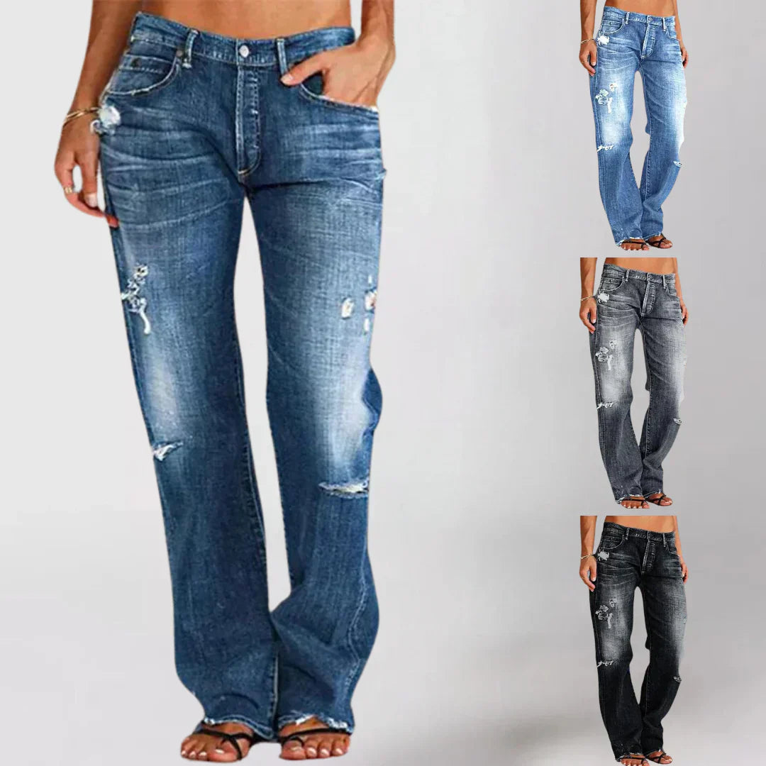 LENA | Tijdloze hoge taille jeans voor dames