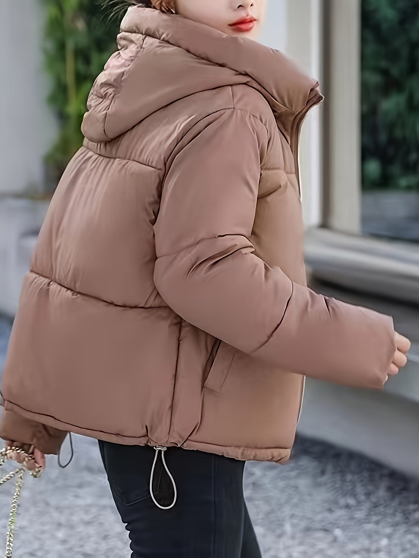 SENNA | Elegante Korte Puffer Winterjas met Capuchon voor Dames