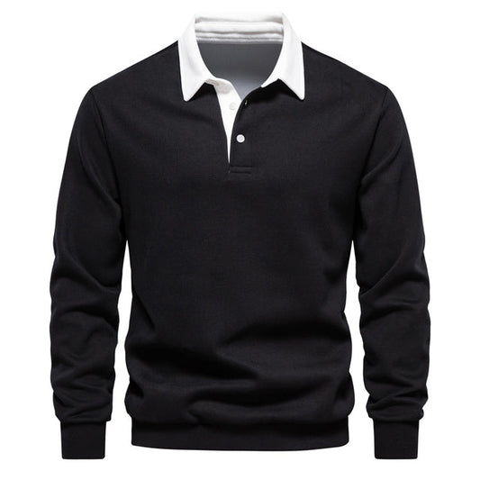 MAURITS - Winter Polo Pullover - River Mode