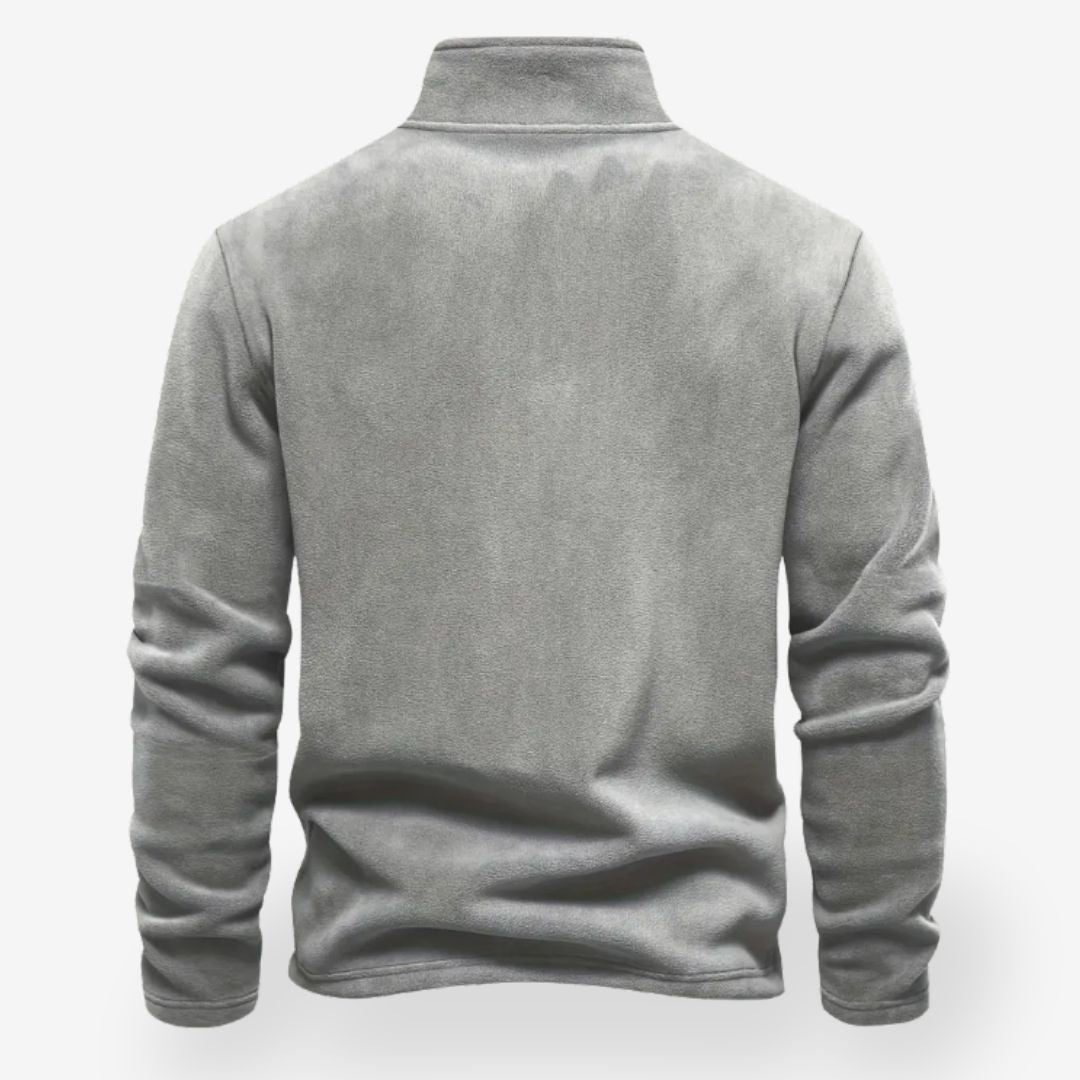 TOMAS | Comfortabele heren half-zip sweater van fleece