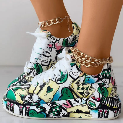 Mila | Graffiti-stijl sneakers voor vrouwen