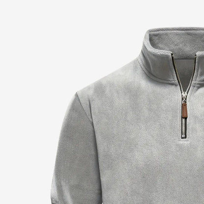 TOMAS | Comfortabele heren half-zip sweater van fleece