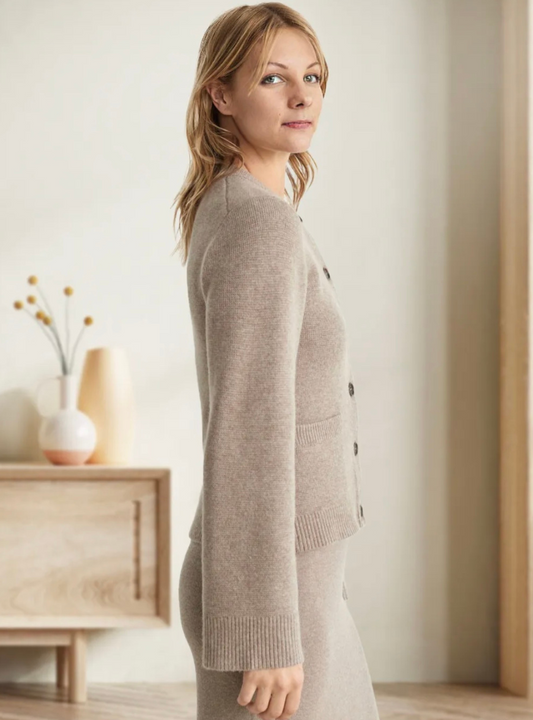 Sophie | Knopen Cardigan van Zacht Materiaal