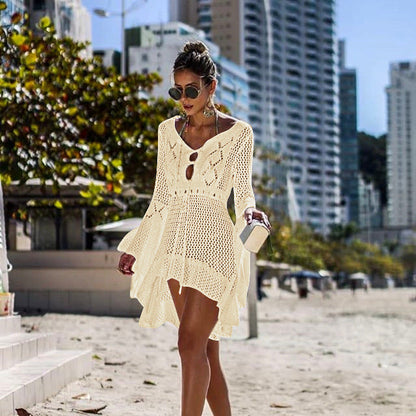 NOOR | Elegant gehaakt strandkaftan in Ibiza-stijl