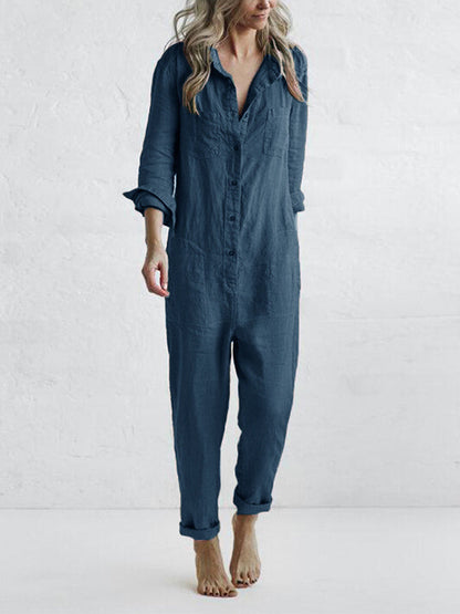 LIV | Stijlvolle casual jumpsuit met lange mouwen