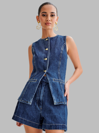 FLORENCE | Stijlvolle denim set voor een casual look