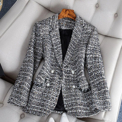 LAVIFA - Geruite Blazer Voor Dames