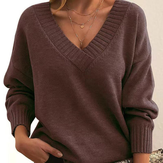 LAURA - Warme V-Hals Sweater