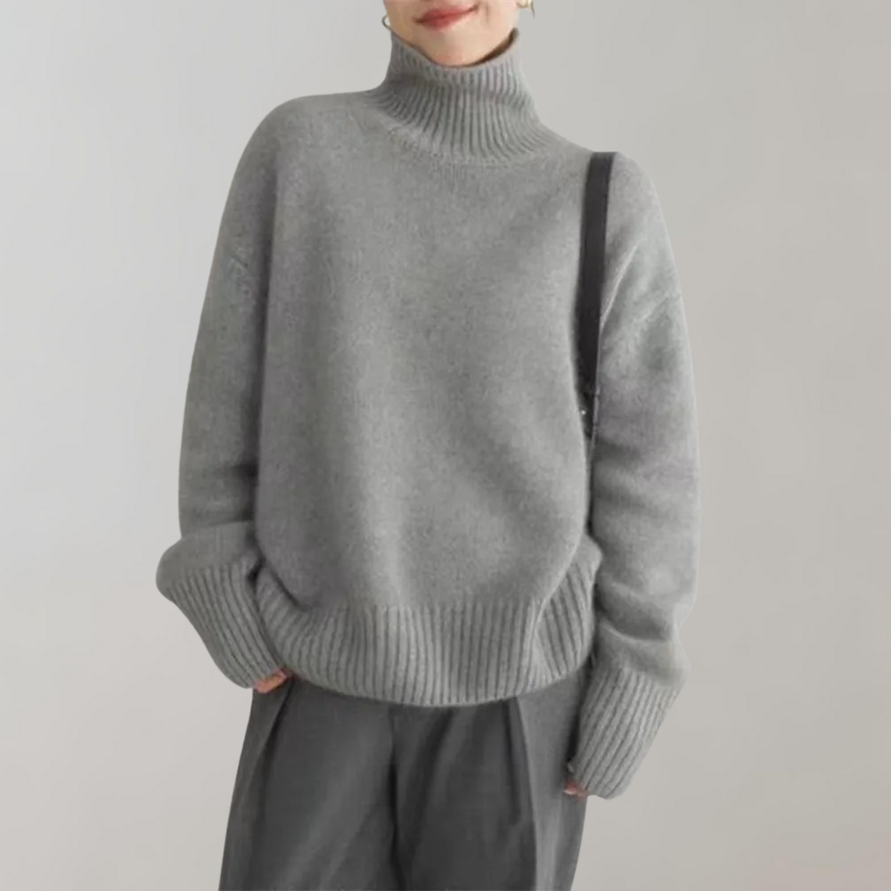 HEIDI | Trendy pullover met col voor dames, voor een moderne en warme look