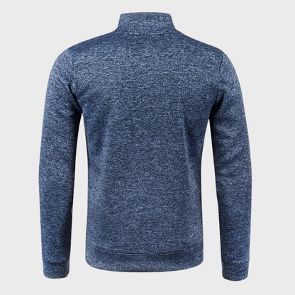 MASEN - Warme Herensweater Met Rits - River Mode