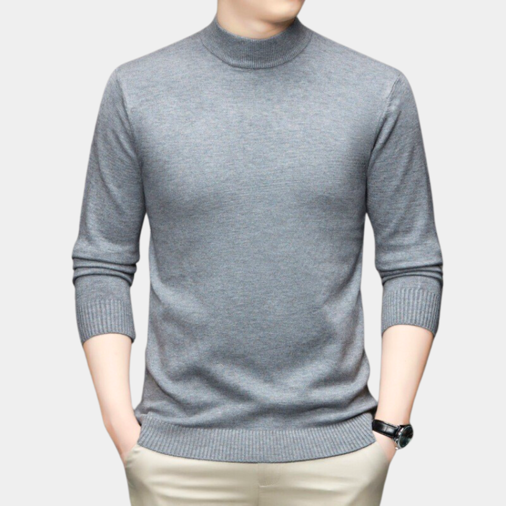 TERENCE - Casual Sweater Met Hoge Kraag - River Mode