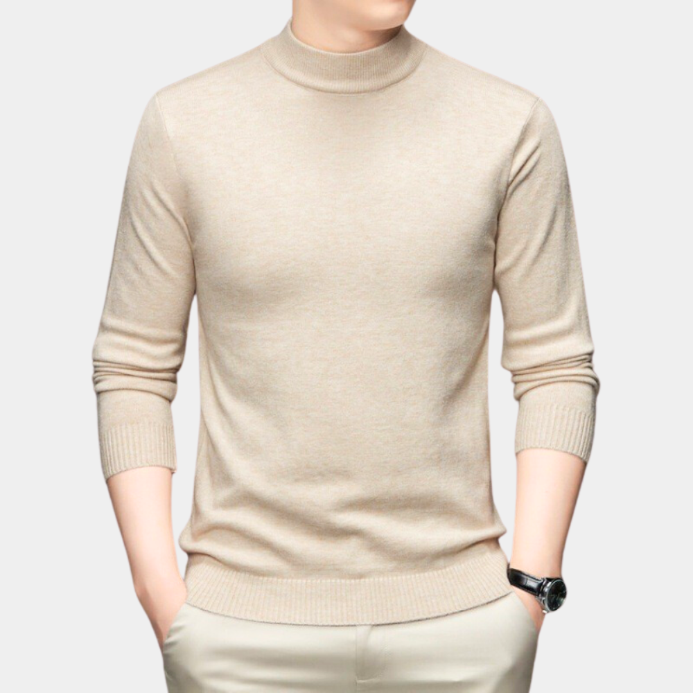 TERENCE - Casual Sweater Met Hoge Kraag - River Mode