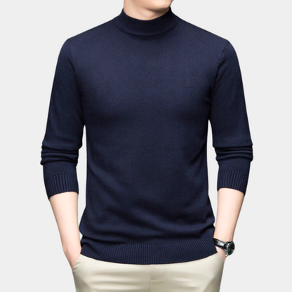 TERENCE - Casual Sweater Met Hoge Kraag - River Mode