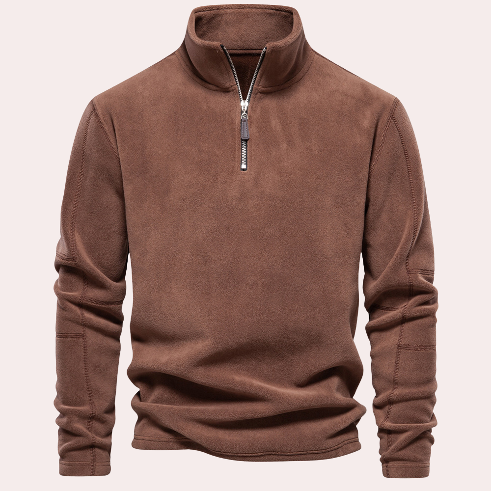 Starley - Warme Half Zip Trui Voor Mannen - River Mode