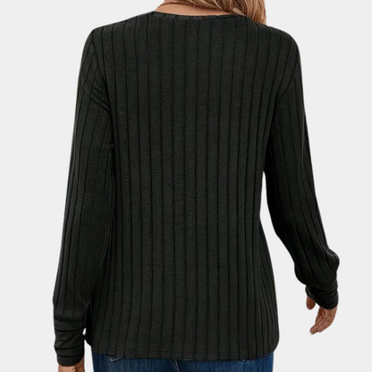 FLORENCE | Stylish ribbed crew neck top