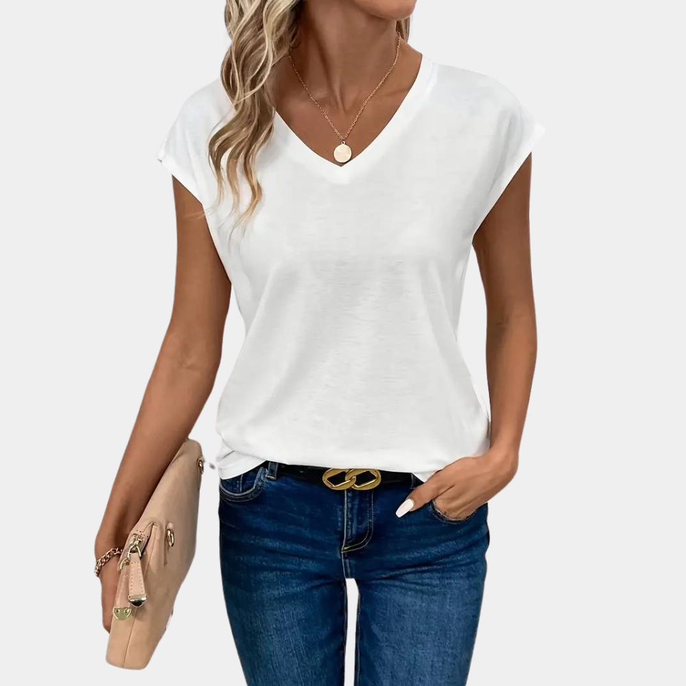 LIV | Stijlvol casual dames T-shirt met V-hals