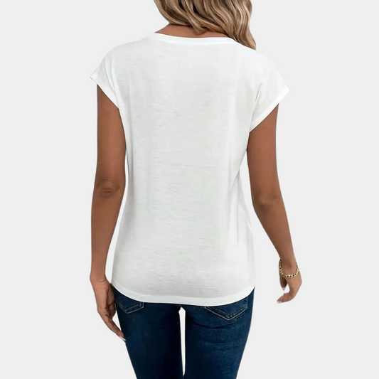 LIV | Stijlvol casual dames T-shirt met V-hals