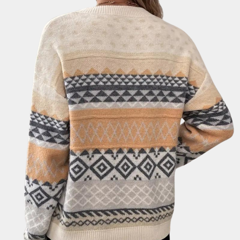 MARIEKE - Comfortabele Sweater Dames | Gebreid - River Mode