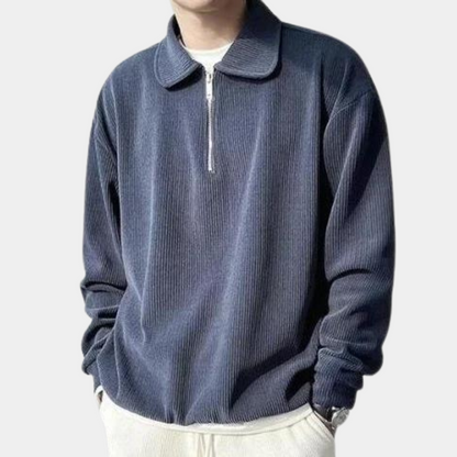 Noah - Half Zip Sweater Voor Heren - River Mode