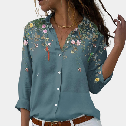 NOÉMI | Stijlvolle blouse met een bloemenprint