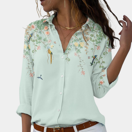 NOÉMI | Stijlvolle blouse met een bloemenprint