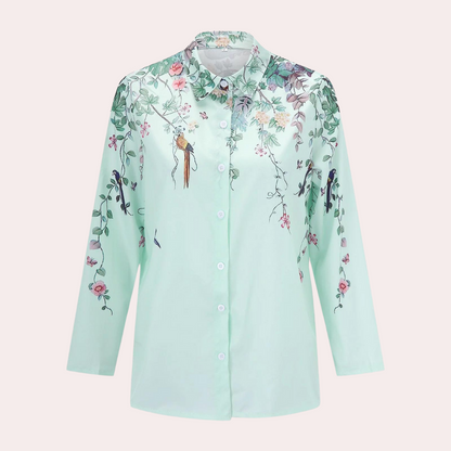 NOÉMI | Stijlvolle blouse met een bloemenprint