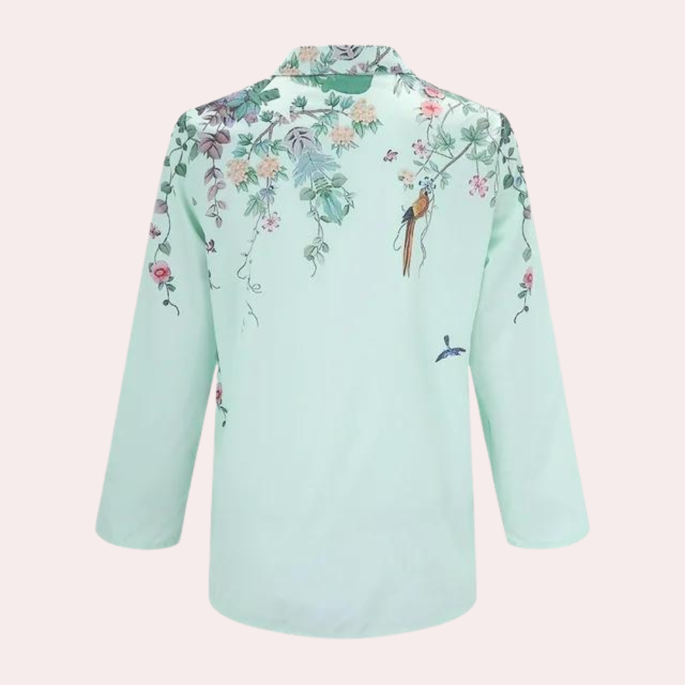 NOÉMI | Stijlvolle blouse met een bloemenprint