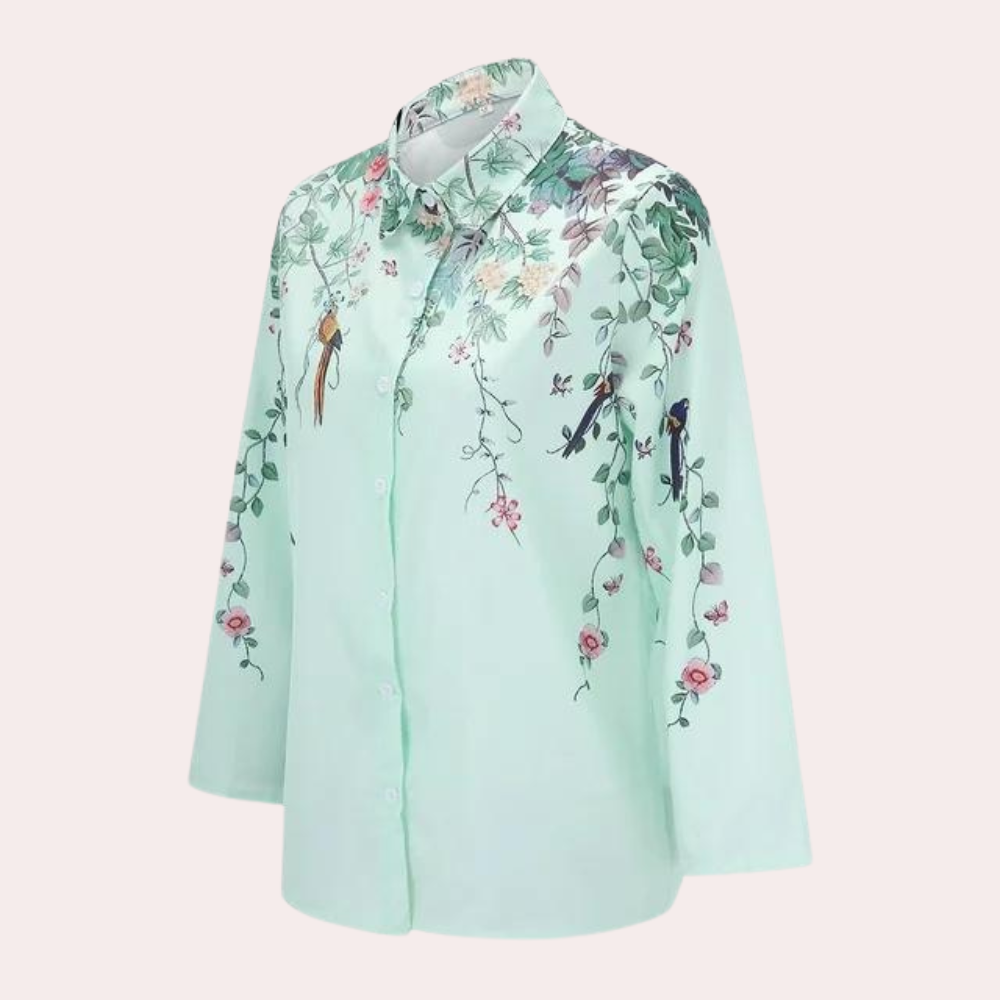 NOÉMI | Stijlvolle blouse met een bloemenprint