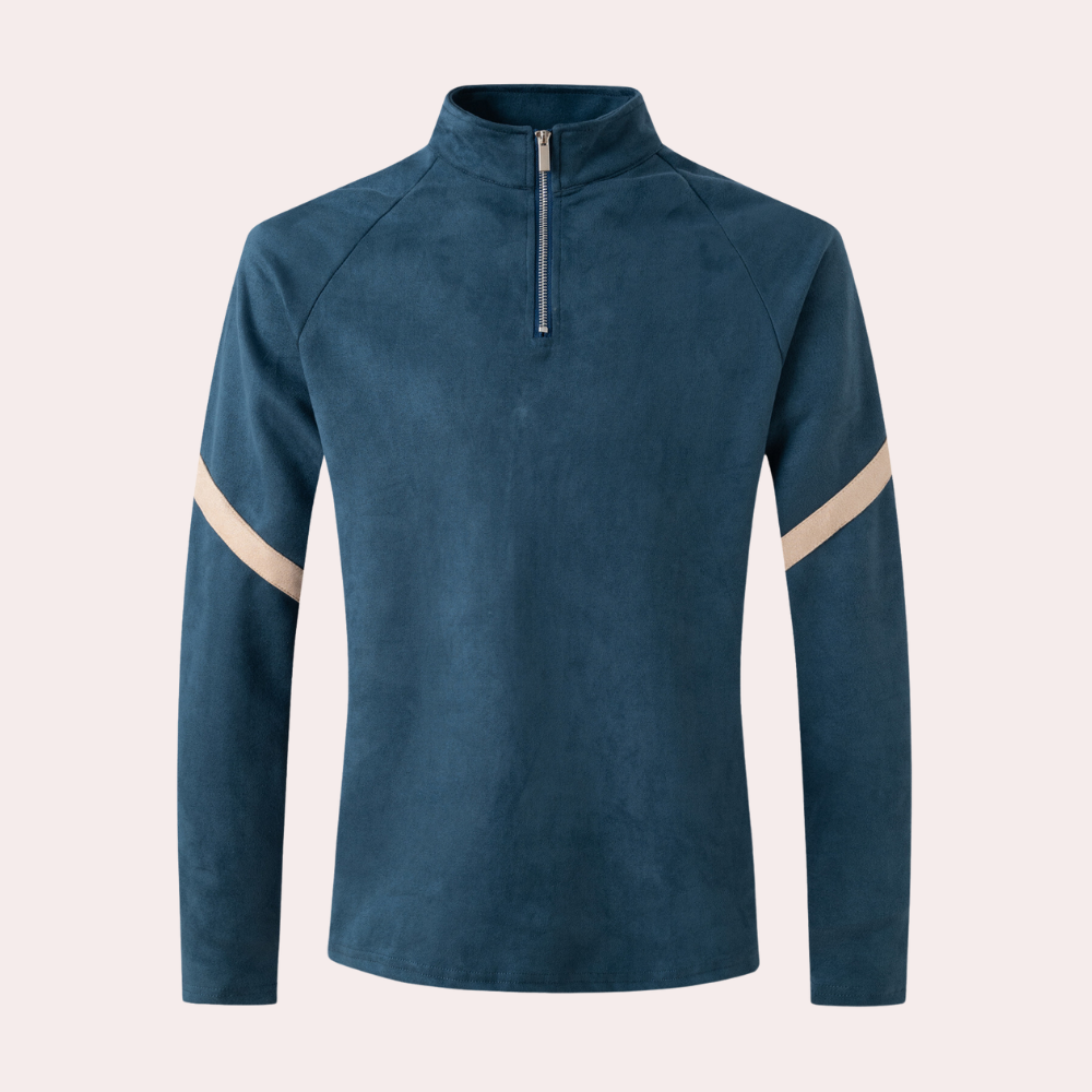 YVES - Half Zip Sweater Voor Heren - River Mode