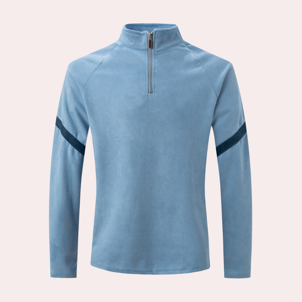 YVES - Half Zip Sweater Voor Heren - River Mode