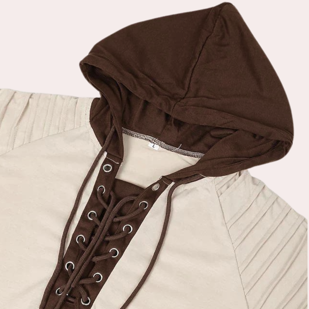 TOBIAS - Heren Hoodie Met Touwtjes - River Mode