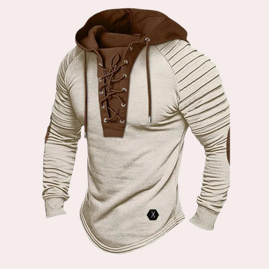 TOBIAS - Heren Hoodie Met Touwtjes - River Mode