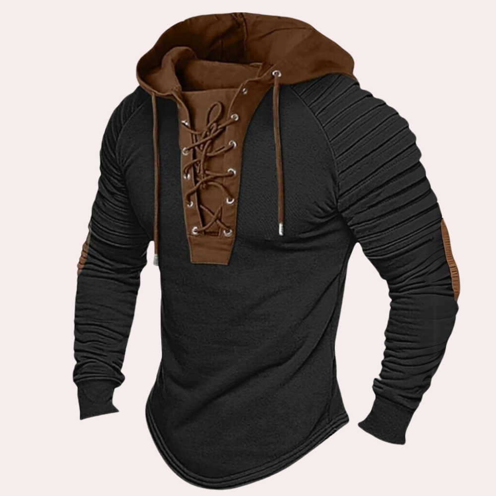 TOBIAS - Heren Hoodie Met Touwtjes - River Mode