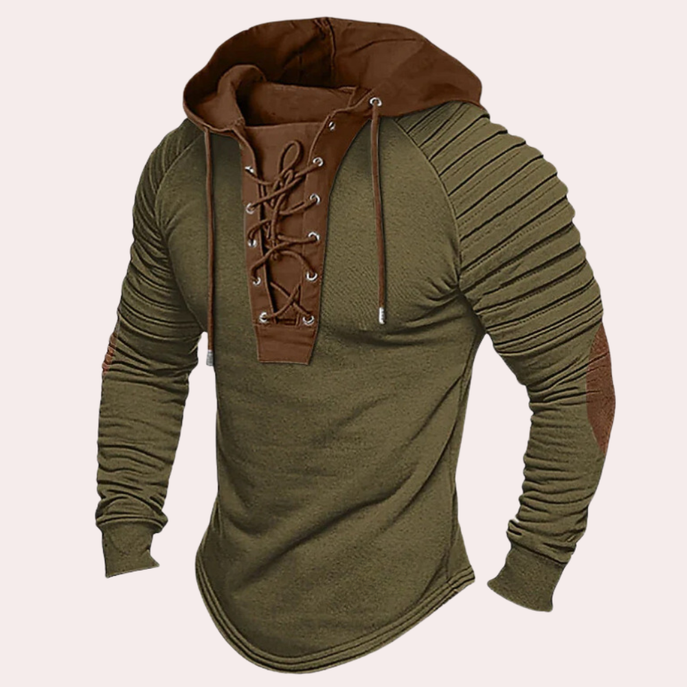 TOBIAS - Heren Hoodie Met Touwtjes - River Mode