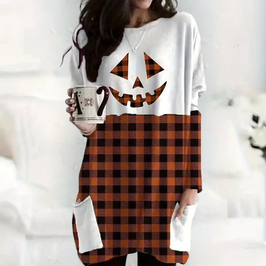 NINA | Modebewuste plus-size Halloween pullover voor dames