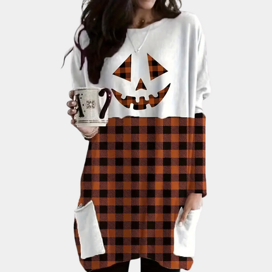 NINA | Modebewuste plus-size Halloween pullover voor dames