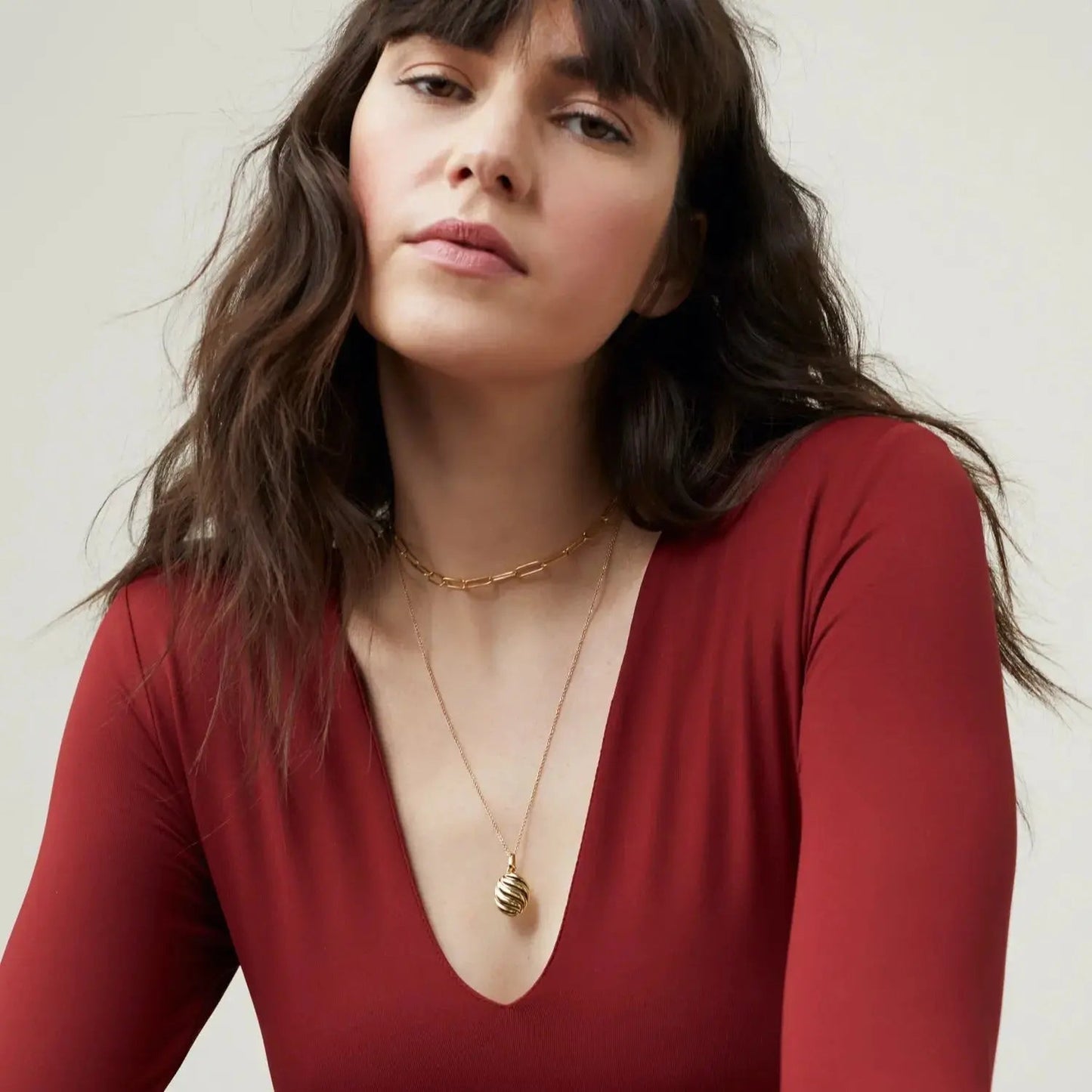 Nora – Elegante vergulde spiraalketting - River Mode