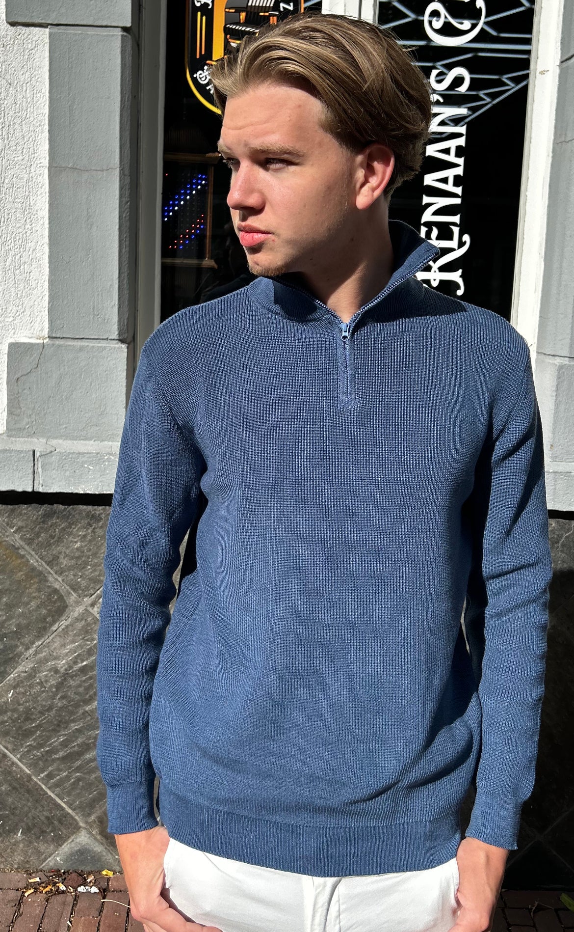 MULVARI - Half Zip Winter Sweater