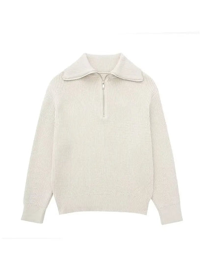 FENNA | Half Zip Vrouwen Sweater - River Mode