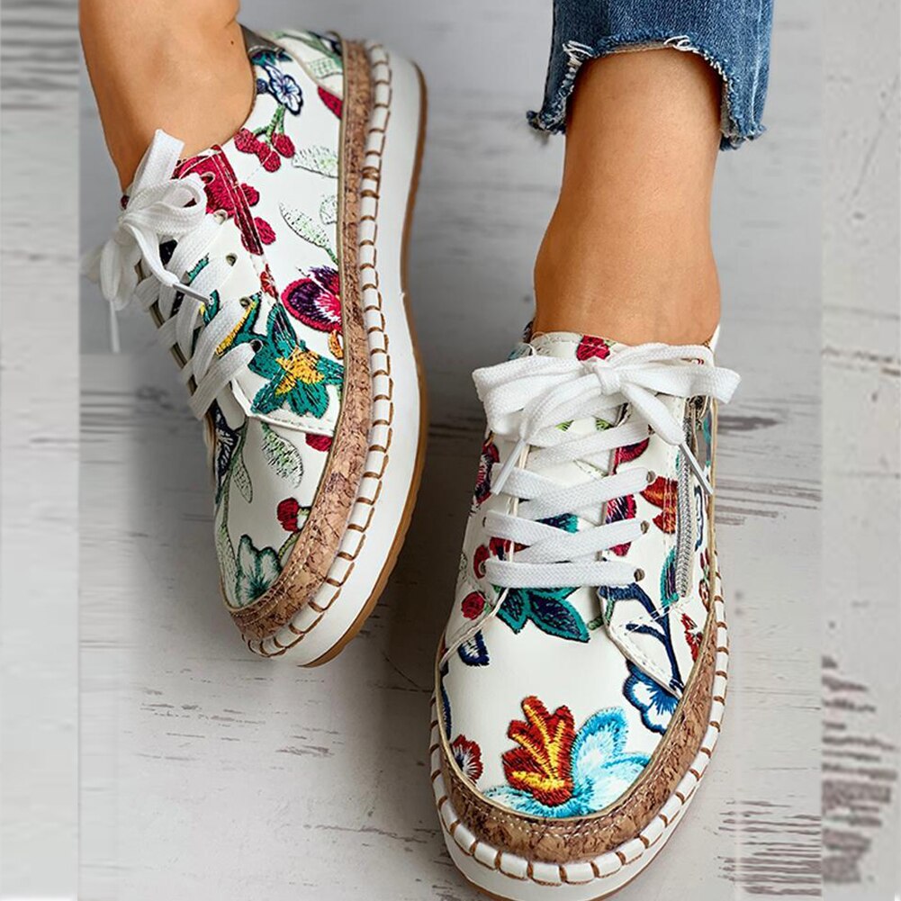 FloraFit | Orthopedische Sportschoenen met Bloemenprint