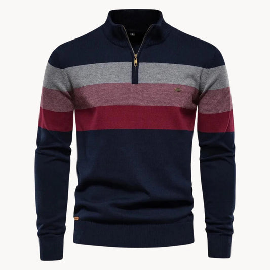 COLMOX - Heren Sweater Met Half Zip