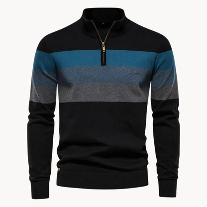 COLMOX - Heren Sweater Met Half Zip