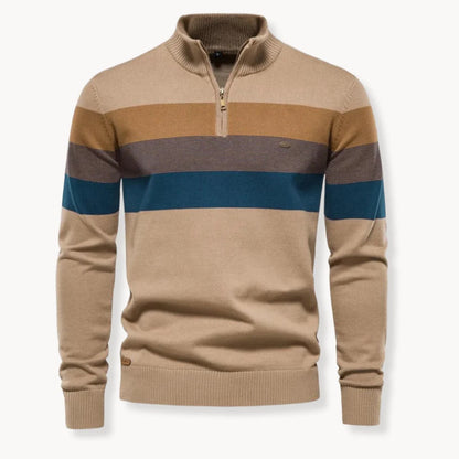 COLMOX - Heren Sweater Met Half Zip