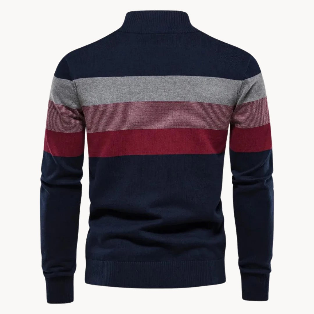 COLMOX - Heren Sweater Met Half Zip