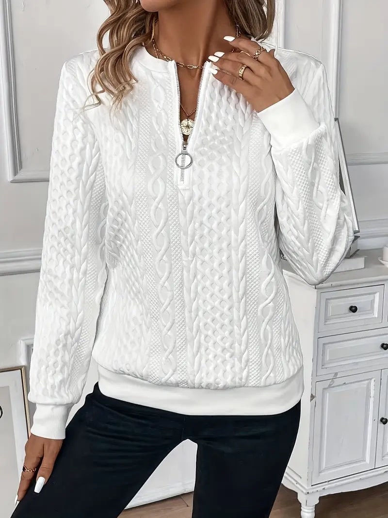 TAMARA - Stijlvolle Half Zip Sweater Voor Dames