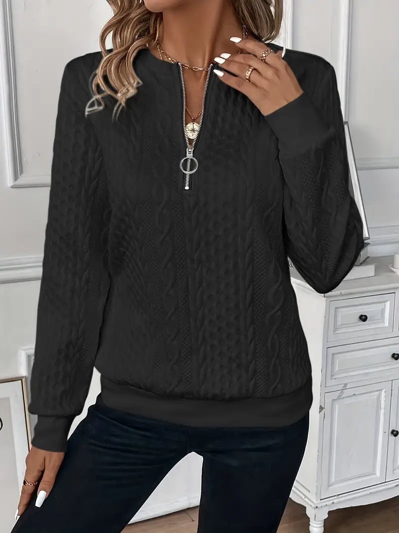 TAMARA - Stijlvolle Half Zip Sweater Voor Dames